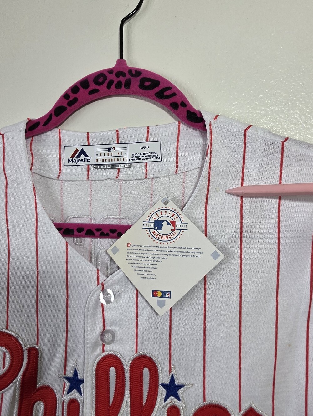 MLB Phillies Youth Jersey Large - Picture 3 of 13